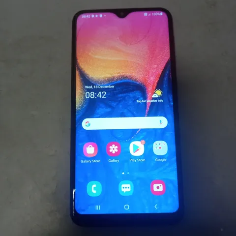 SAMSUNG GALAXY A10 SMARTPHONE IN MIDNIGHT BLACK