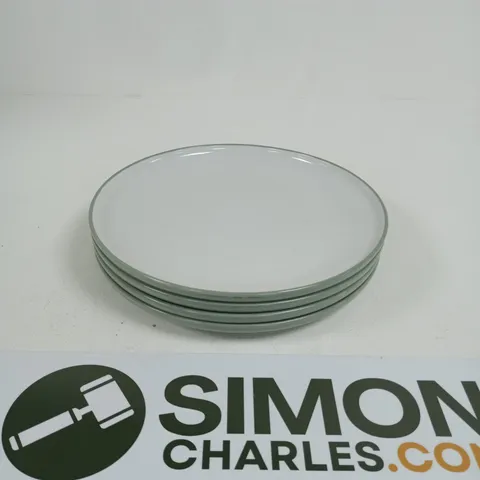 BOXED SAGE TWO TONE 12 PIECE DINNER SET