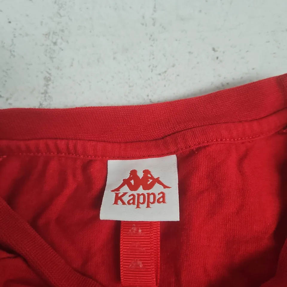 KAPPA RED T-SHIRT – SIZE SMALL (MEN'S)