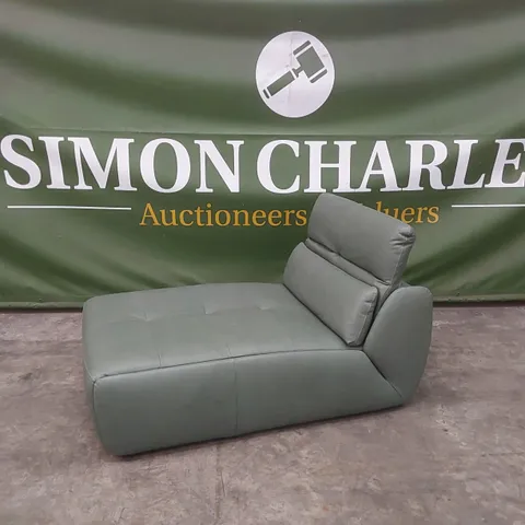 QUALITY DESIGNER ITALIAN MADE LEATHER CHAISE LONGUE