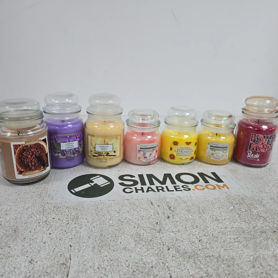 15 ASSORTED SCETED CANDLES IN VARIOUS SCENTS - COLLECTION ONLY