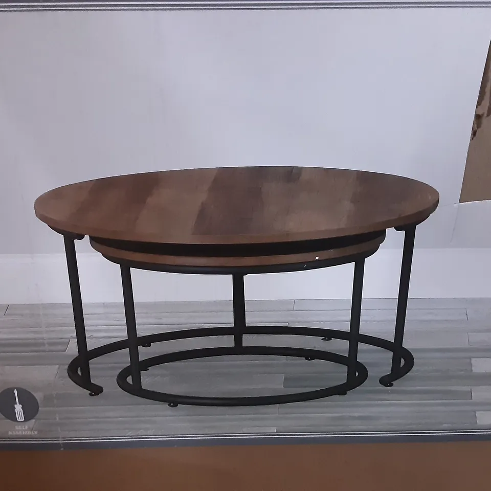 BOXED FULTON COFFEE  NEST OF TABLES 