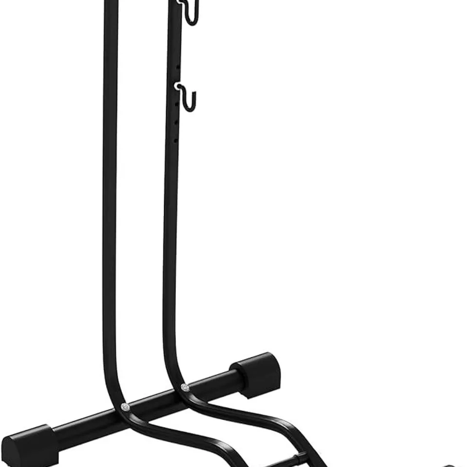 BOXED SPORTNOW VERTICAL & HORIZONTAL BIKE RACK FITS 6"-28" AND 700C BIKES, BLACK (1 BOX)
