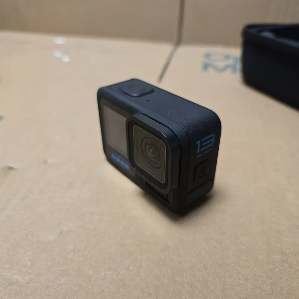 GOPRO HERO13 BLACK ACTION CAMERA WITH ACCESSORIES IN CARRY CASE