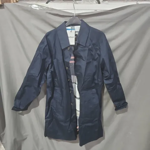 BARBOUR NAVY WATERPROOF JACKET – SIZE M (MEN'S)