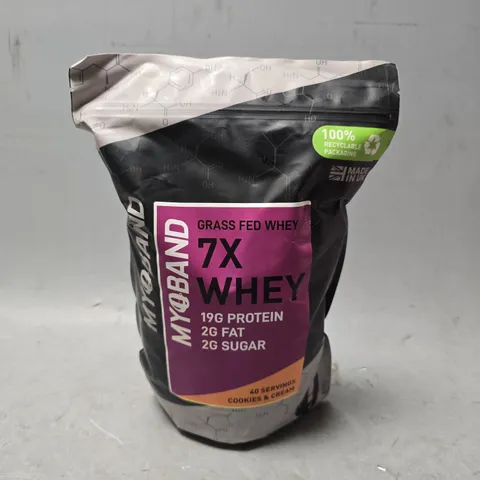 SEALED MYOBAND 7X WHEY PROTEIN CONCENTRATE COOKIES & CREAM 1KG