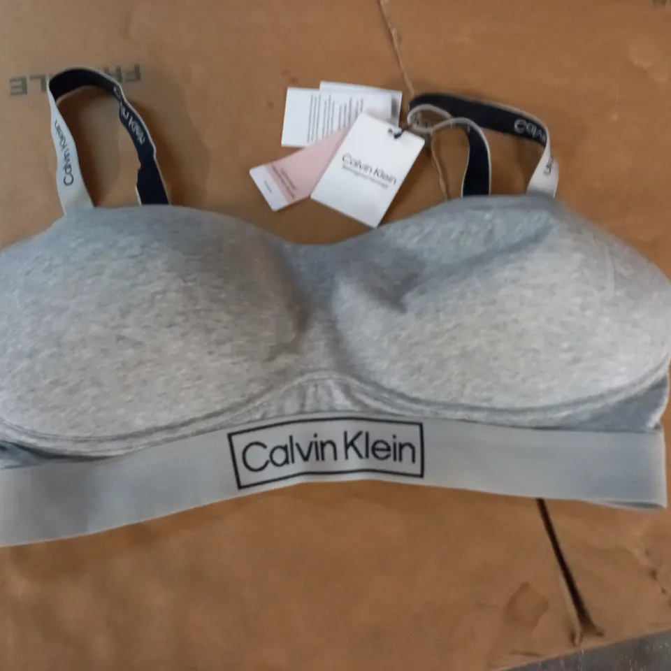 CALVIN KLEIN GREY BRALETTE - XL