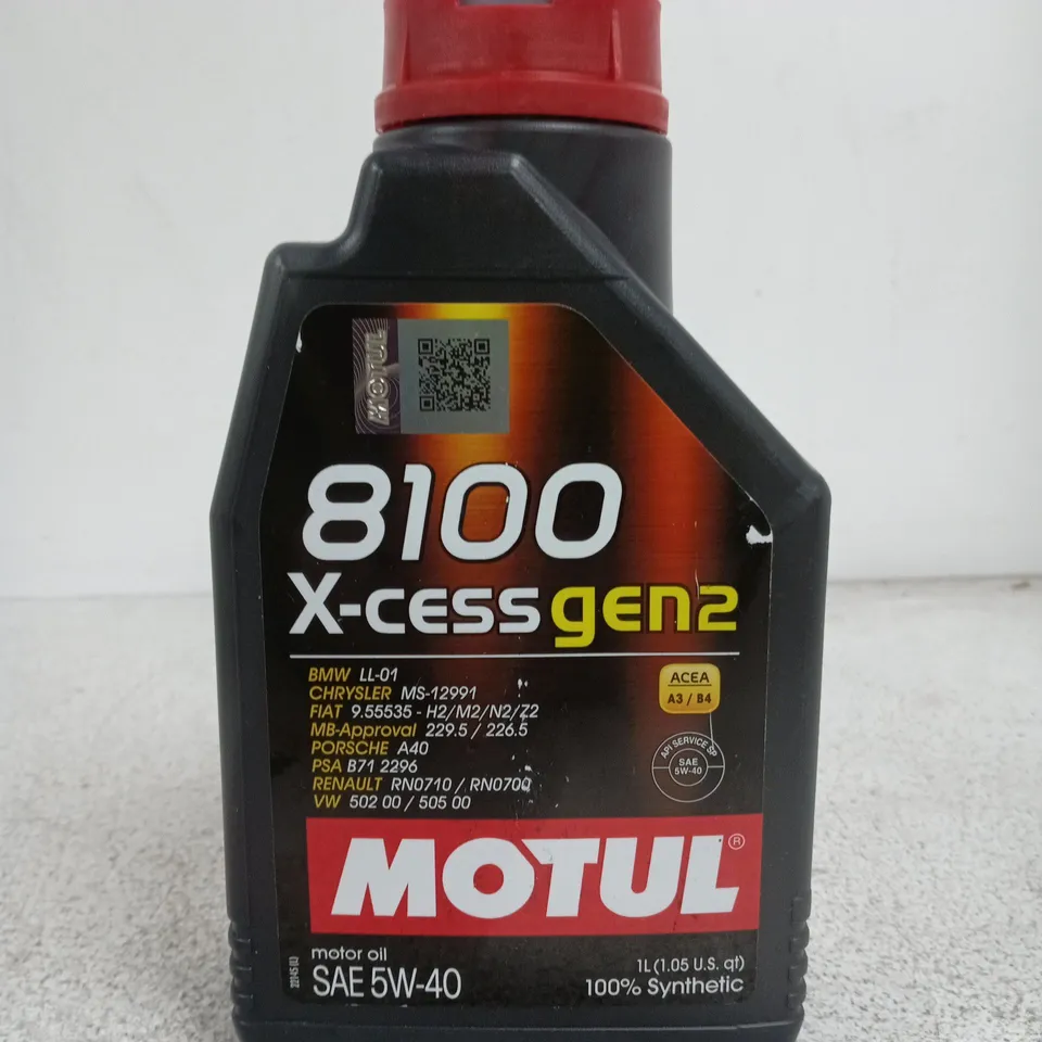 MOTUL 8100 X-CESS GEN2 5W-40 MOTOR OIL – 1L BOTTLE 