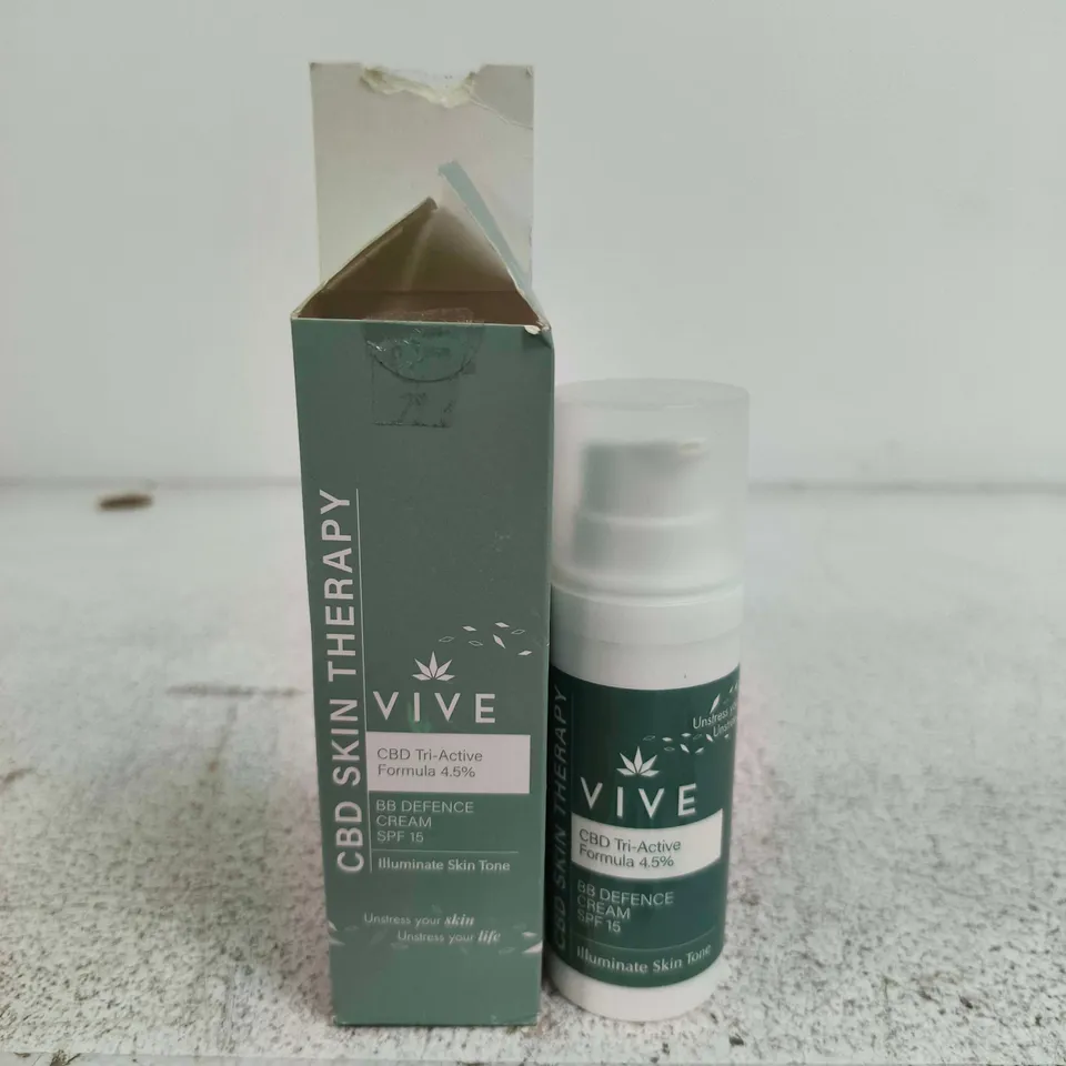 VIVE CBD SKIN THERAPY BB DEFENCE CREAM SPF 15 ILLUMINATE SKIN TONE