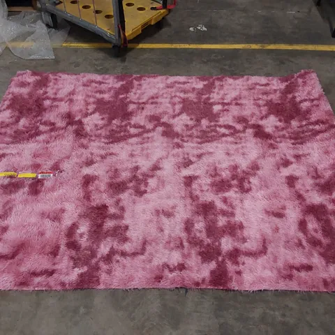 CHALA SHAGGY PINK RUG // 160 X 230CM
