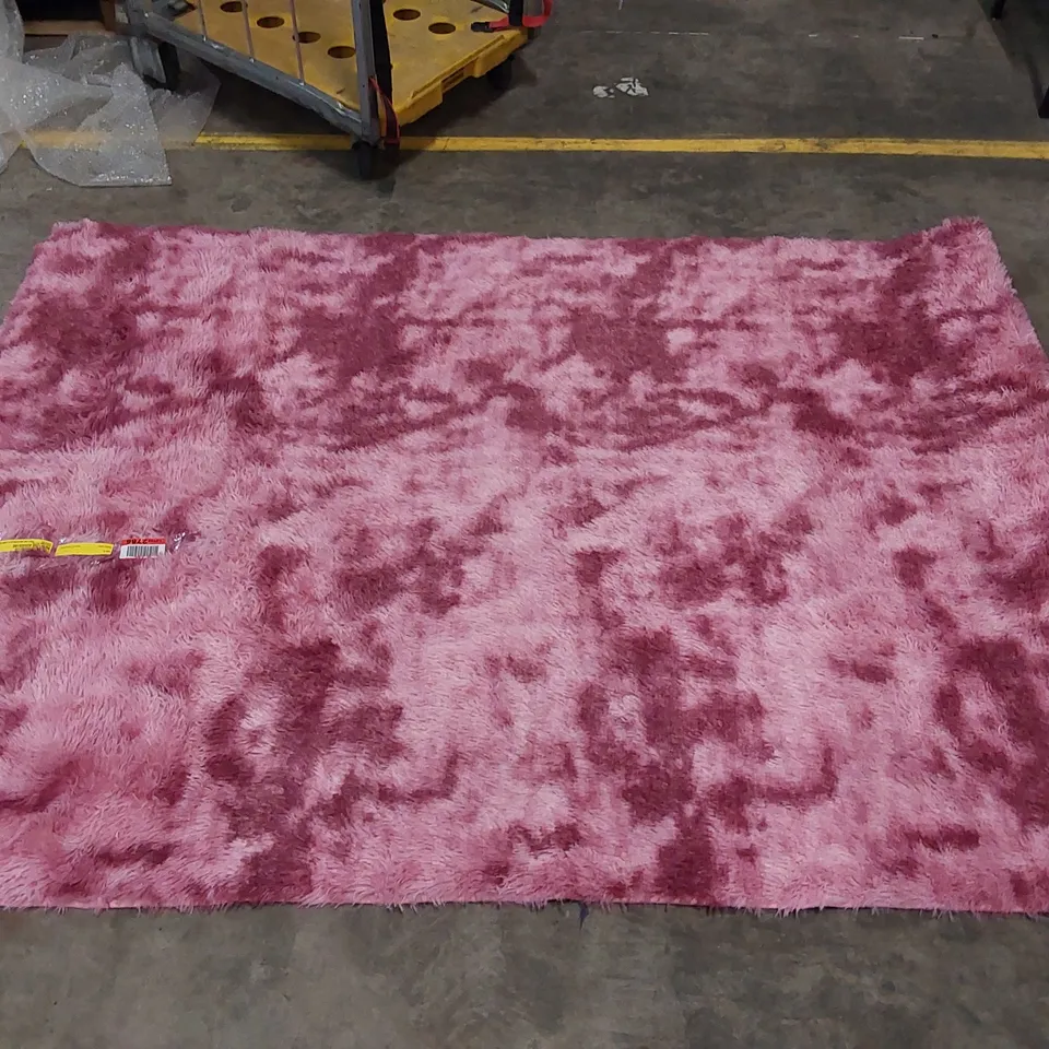 CHALA SHAGGY PINK RUG // 160 X 230CM