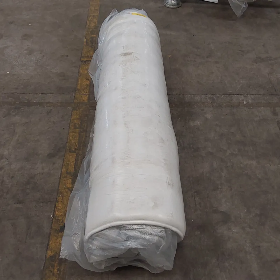 QUALITY BAGGED AND ROLLED HYBRID MEMORY FOAM NATURAL OPEN COIL 5FT KING SIZED MATTRESS 