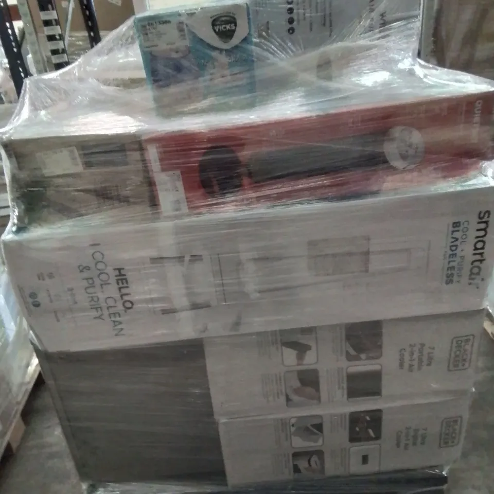PALLET OF APPROXIMATELY 24 UNPROCESSED RAW RETURN HOUSEHOLD AND ELECTRICAL GOODS TO INCLUDE;