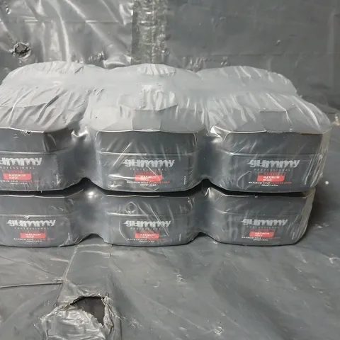 LOT OF 12 GUMMY PROFESSIONAL MAXIMUM HOLD HAIR GEL - 220ML PER POT