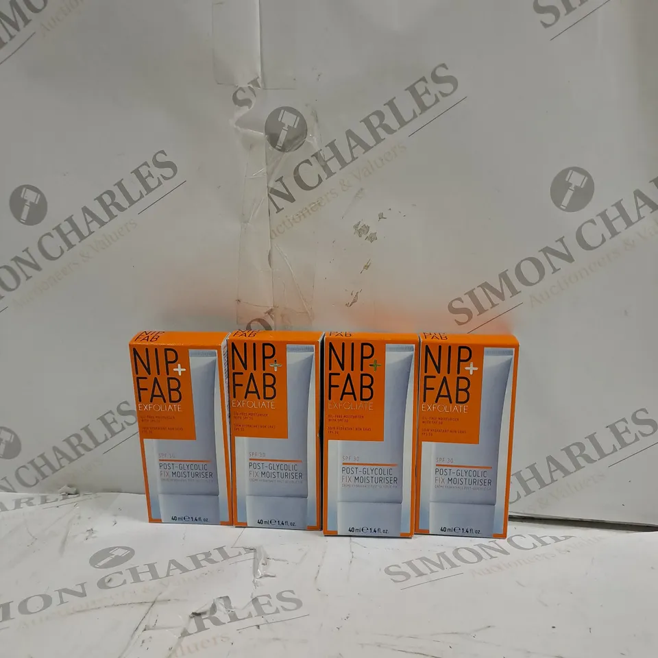 SET OF 4 NIP+FAB EXFOLIATE MOISTURISER 