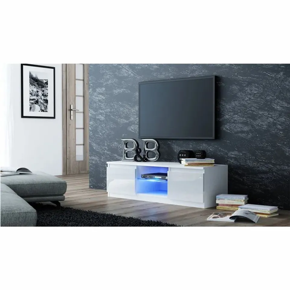ABRIL TV STAND FOR TVS UP TO 60" COLOUR WHITE 