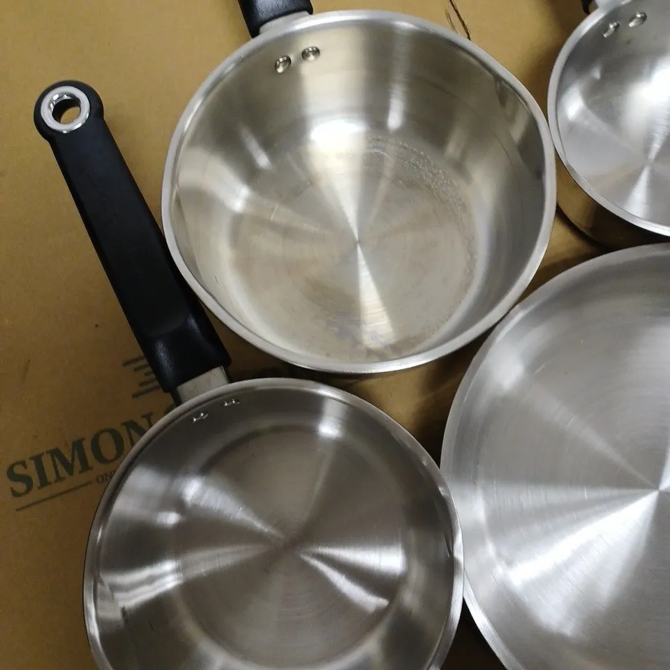 MORPHY RICHARDS 8 PIECE PAN SET