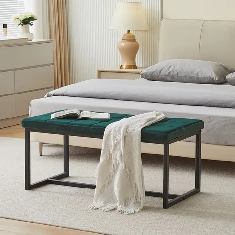 WYN DINING BENCH END-OF-BED BENCH IN BEIGE - COLLECTION ONLY