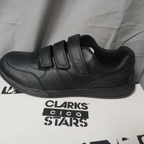 Clarks Black Velcro Strap Shoes UK 5 