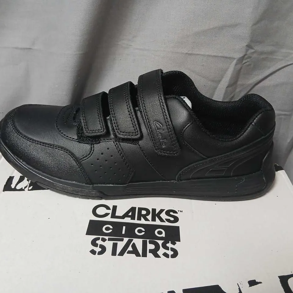 Clarks Black Velcro Strap Shoes UK 5 