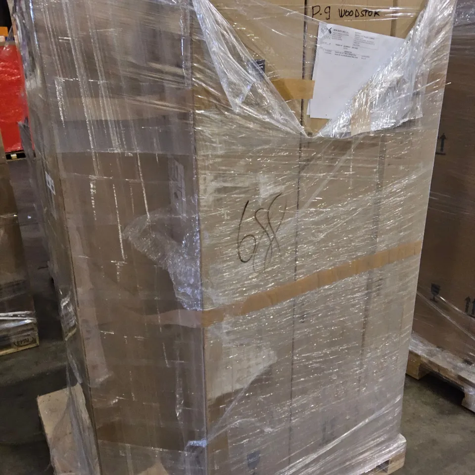 PALLET TO CONTAIN APPROXIMATELY 10 BOXED ESPERIA WALL MOUNTER VANITY UNITS 300mm MIDNIGHT GLOSS & 1 BOXED QUADRA WC UNIT 500 Z× 255 × 829mm MISTY GLOSS