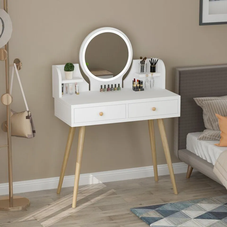 BOXED TITAN DRESSING TABLE WITH MIRROR (1 BOX)
