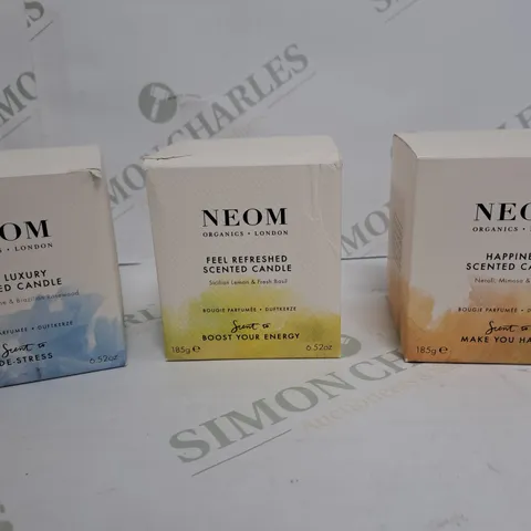 BOXED SET OF 3 NEOM CANDLES