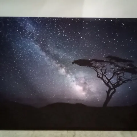 STUNNING STAR NIGHT SKY UNIVERSE - WRAPPED CANVAS PRINT