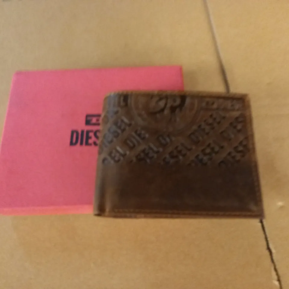 DIESEL BROWN LEATHER WALLET 