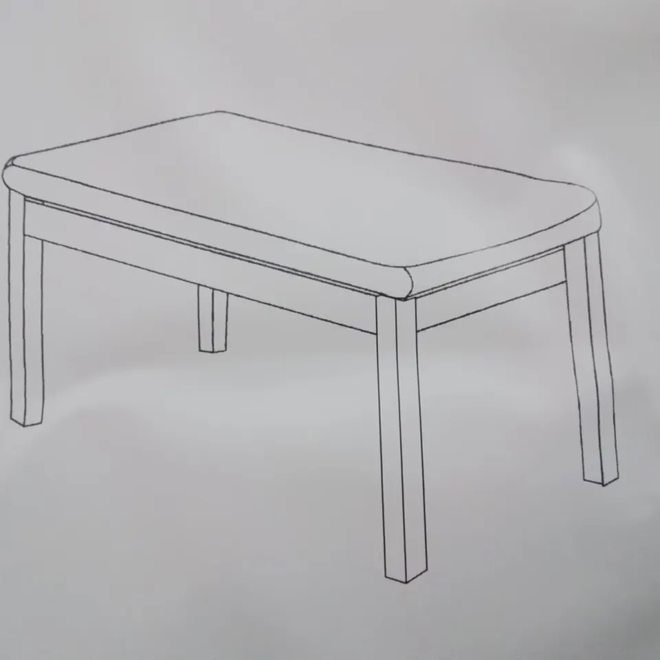 BOXED GRANDMA SHARK PIANO STOOL, DRESSING TABLE STOOL, HEIGHT ADJUSTABLE - WHITE