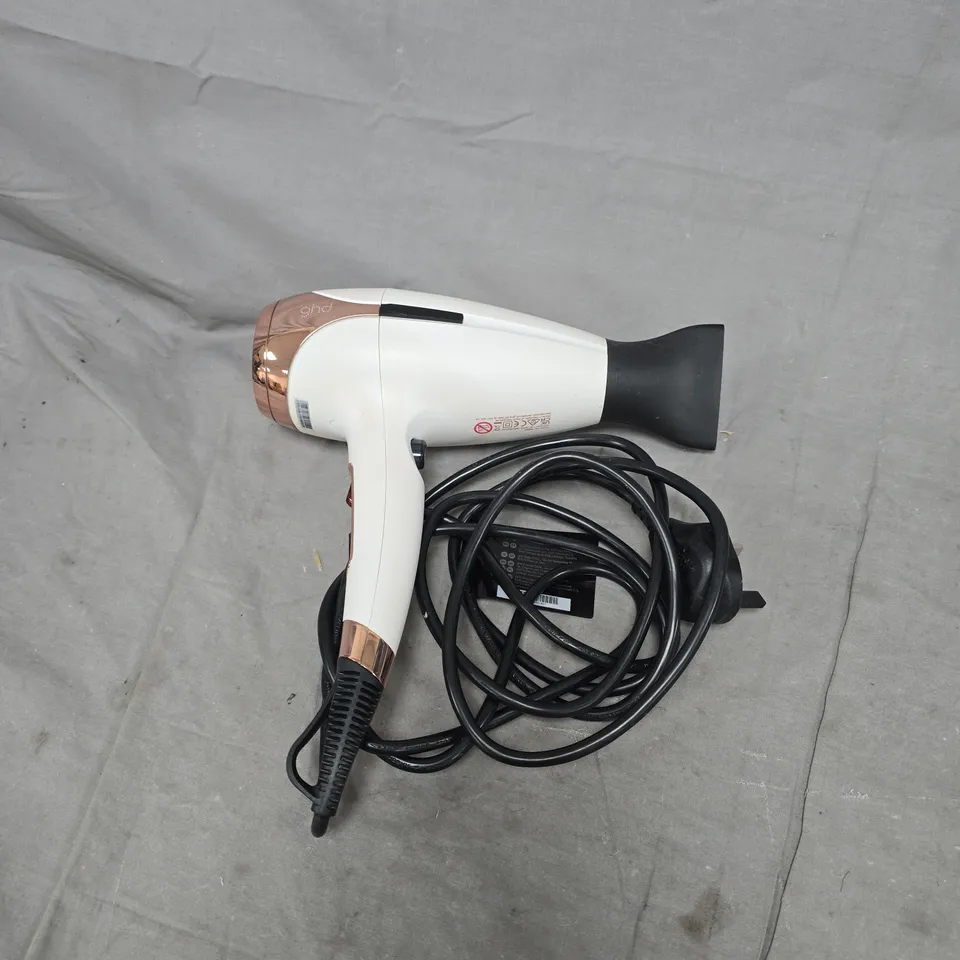BOXED GHD HELIOS PROFESSIONAL HAIR DRYER IN WHITE. UNBOXED RRP £179
