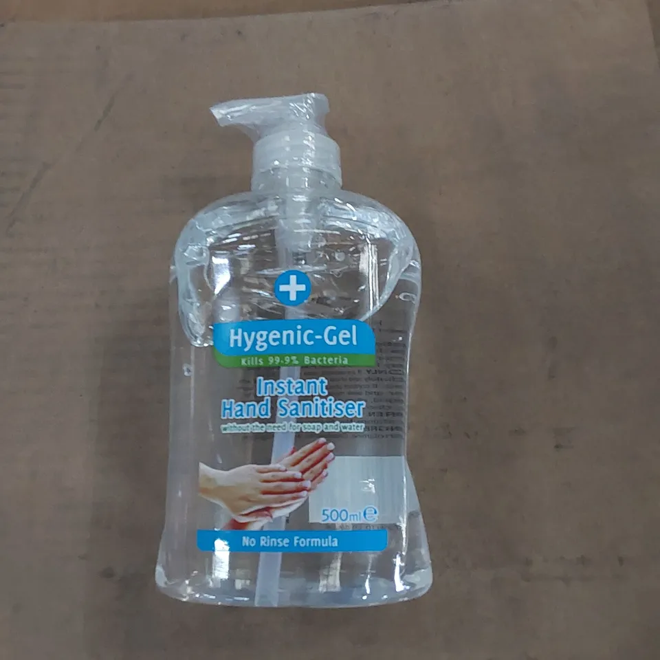 BOX TO CONTAIN 16 X 500ml BOTTLES OF HYGIENIC HAND SANITISER 