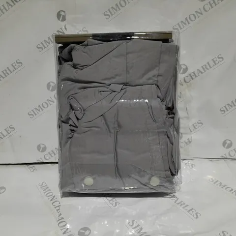 BOXED KELLY HOPPEN STARE DUVET SET IN SILVER GREY - DOUBLE 