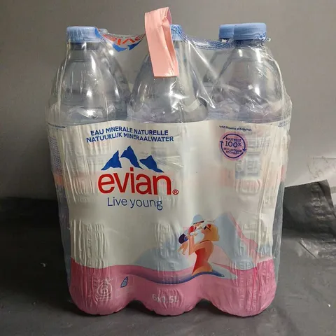 EVIAN STILL WATER 6 X 1.5L