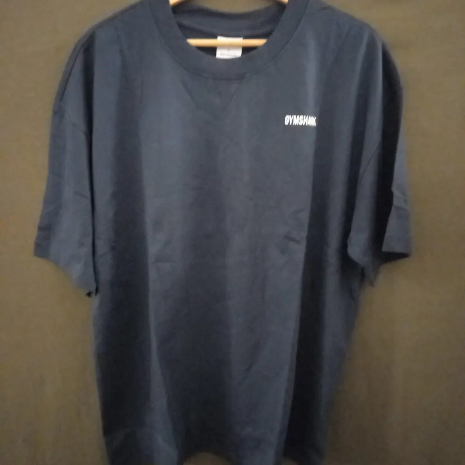 GYMSHARK OVERSIZED T-SHIRT IN NAVY - LARGE