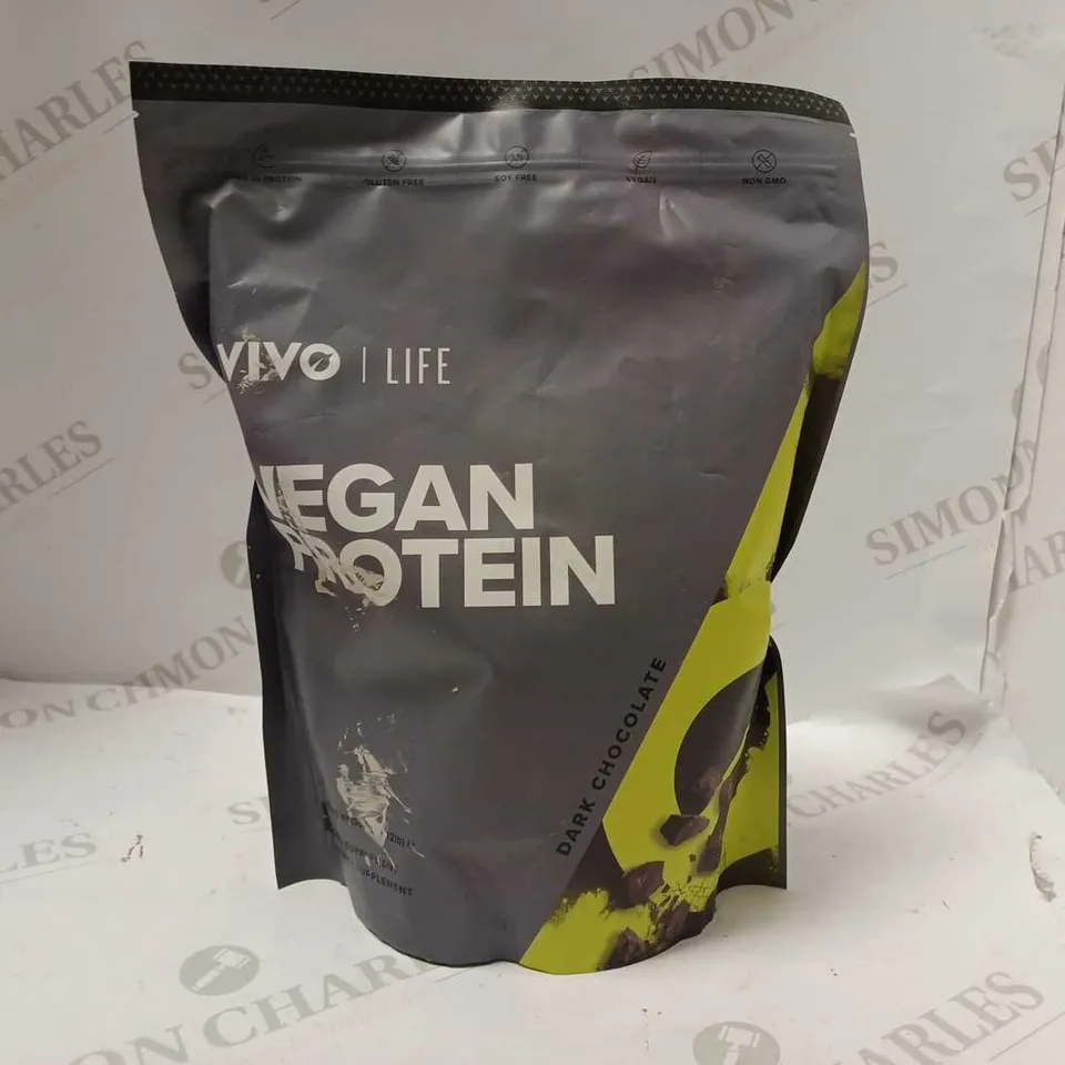 VIVO LIFE VEGAN PROTEIN DARK CHOCOLATE - 900G