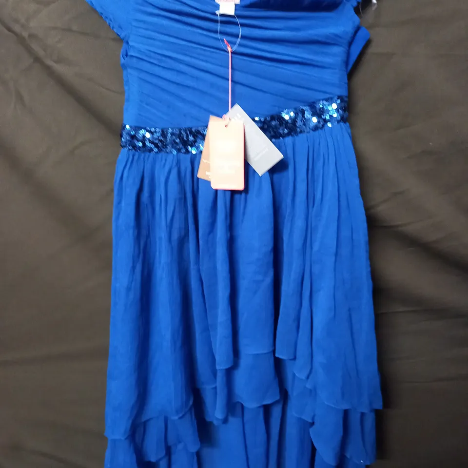 STORM BY MONSOON BLUE KIDS DRESS - 10 YRS