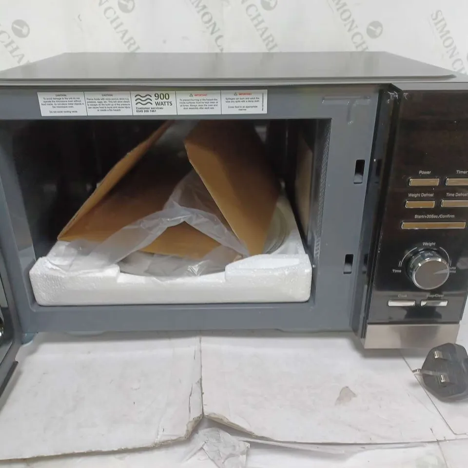 BOXED RUSSELL HOBBS FAMILY SIZE BLACK INVERTER DIGITAL MICROWAVE 
