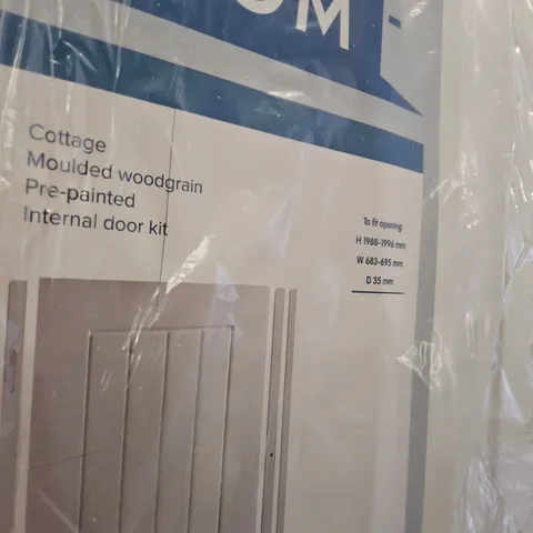 GEOM COTTAGE DOOR KIT MOULDED WOOD GRAIN PRE PAINTED 1988/1986 × 683/695mm