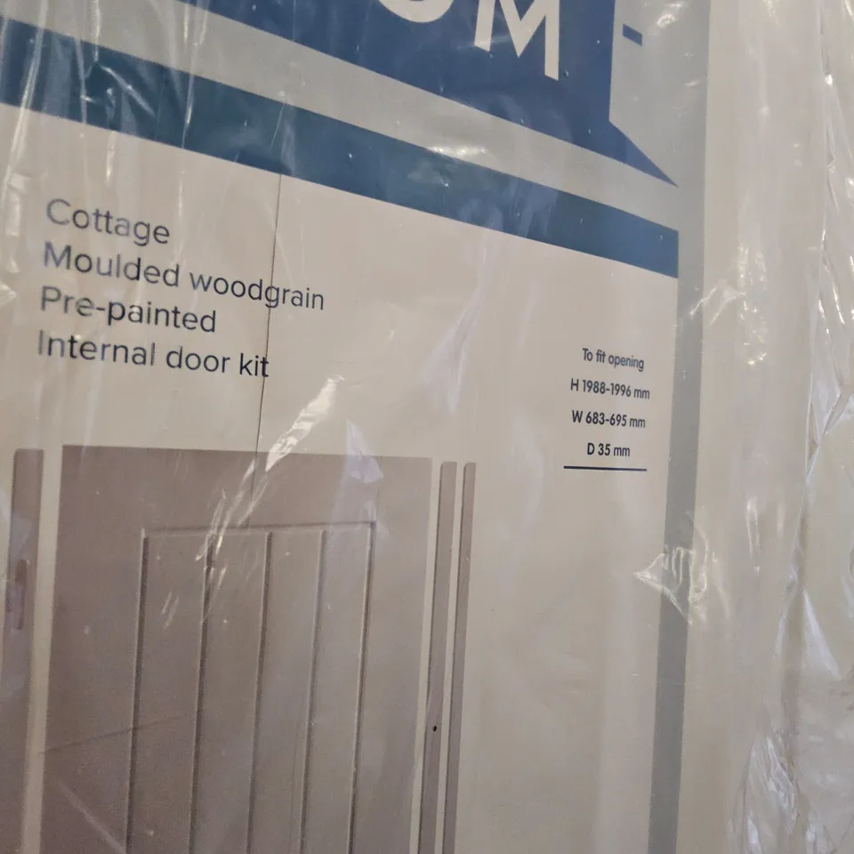 GEOM COTTAGE DOOR KIT MOULDED WOOD GRAIN PRE PAINTED 1988/1986 × 683/695mm