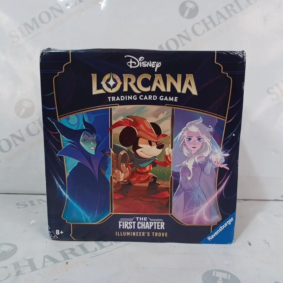BOXED RAVENSBURGER DISNEY LORCANA TRADING CARD GAME - THE FIRST CHAPTER ILLUMINEER'S TROVE