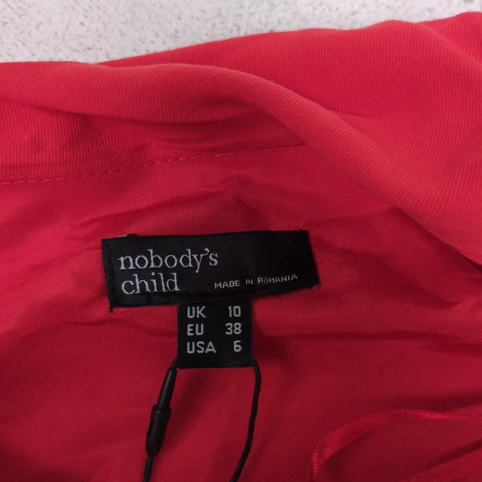 NOBODY'S CHILD SANARIA JUMPSUIT – UK 10 (RED)