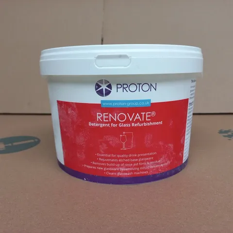 PROTON RENOVATE DETERGENT FOR GLASS REFURBISHMENT