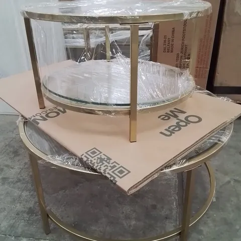 QUALITY DESIGNER NEST OF 2 COFFEE TABLES