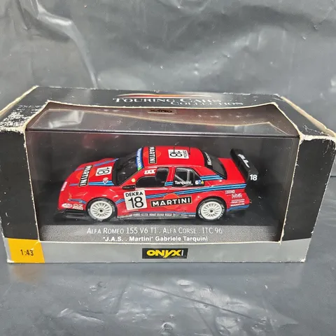 TOURING CAR COLLECTION - ALFA ROMEO 155 V6 TI . ALFA CORSE . ITC 96 - J.A.S MARTINI - GABRIELE TARQUINI