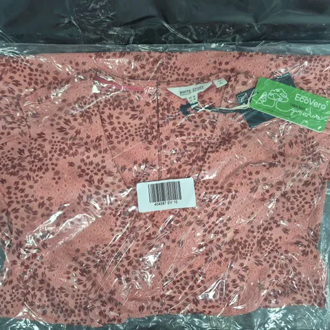 SEALED WHITE STUFF LUCY ECO VERO TUNIC IN PINK SIZE UK 10