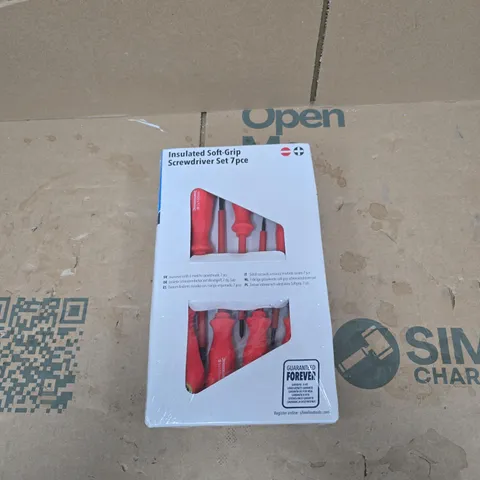 SILVERLINE INSULATED SOFT GRIP SCREWDRIVER SET 7 PIECE BOXED