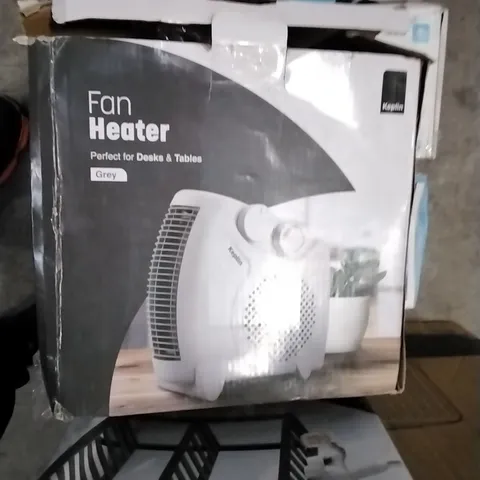 BOXED KEPLIN FAN HEATER FOR DESKS - GREY 