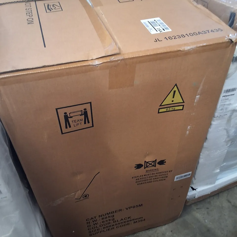 BOXED SWAN 8KG 1400 SPIN FREESTANDING WASHING MACHINE - BLACK