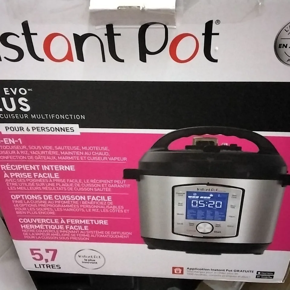INSTANT POT DUO EVO PLUS 10 IN 1 ELECTRIC MULTI-USE PRESSURE COOKER